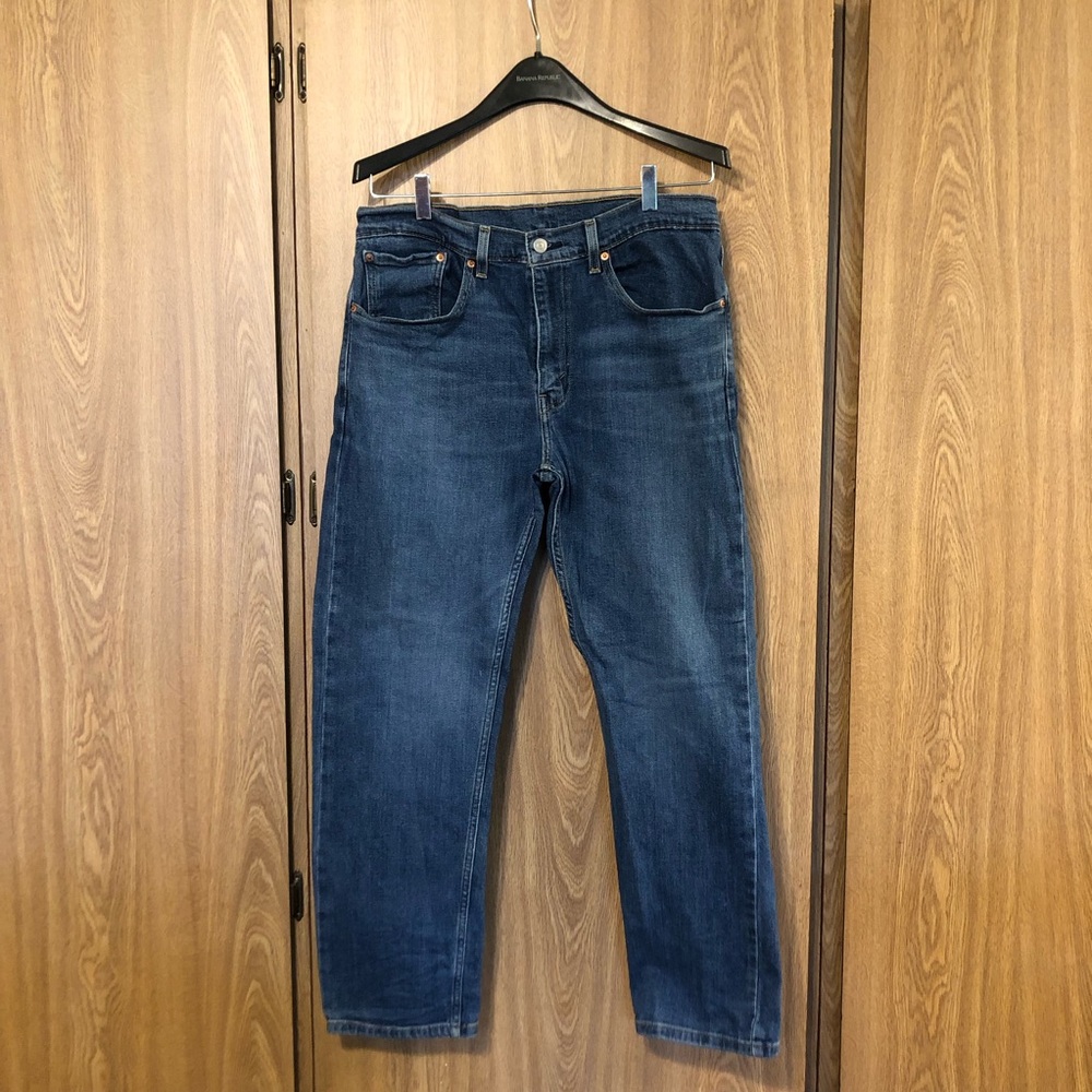 Levi's 505 Straight Dark Blue Jeans